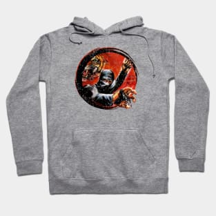 Tiger Ninja Strike Kung Fu Vintage Hoodie